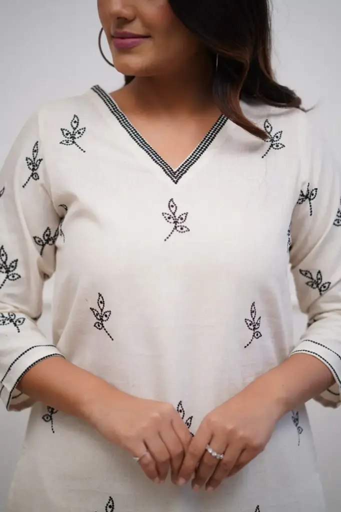 TrendNest_Handlock Cotton Kurti & Pant (Orignal Product)
